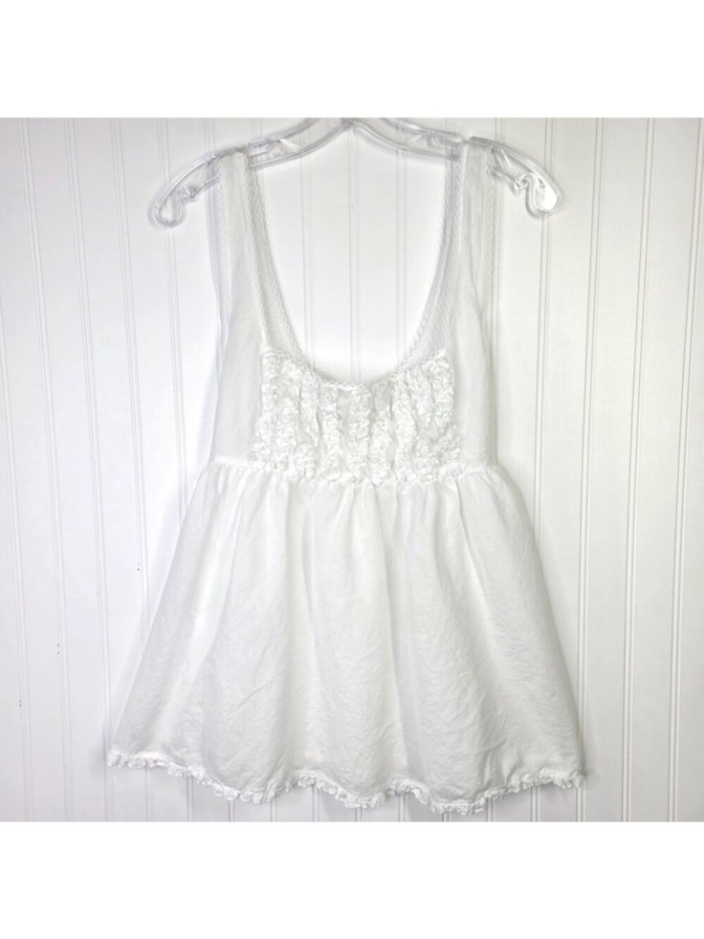 Victorias Secret Vintage Country Top Small White Camisole Milkmaid Cottage Y2K - Picture 2 of 11